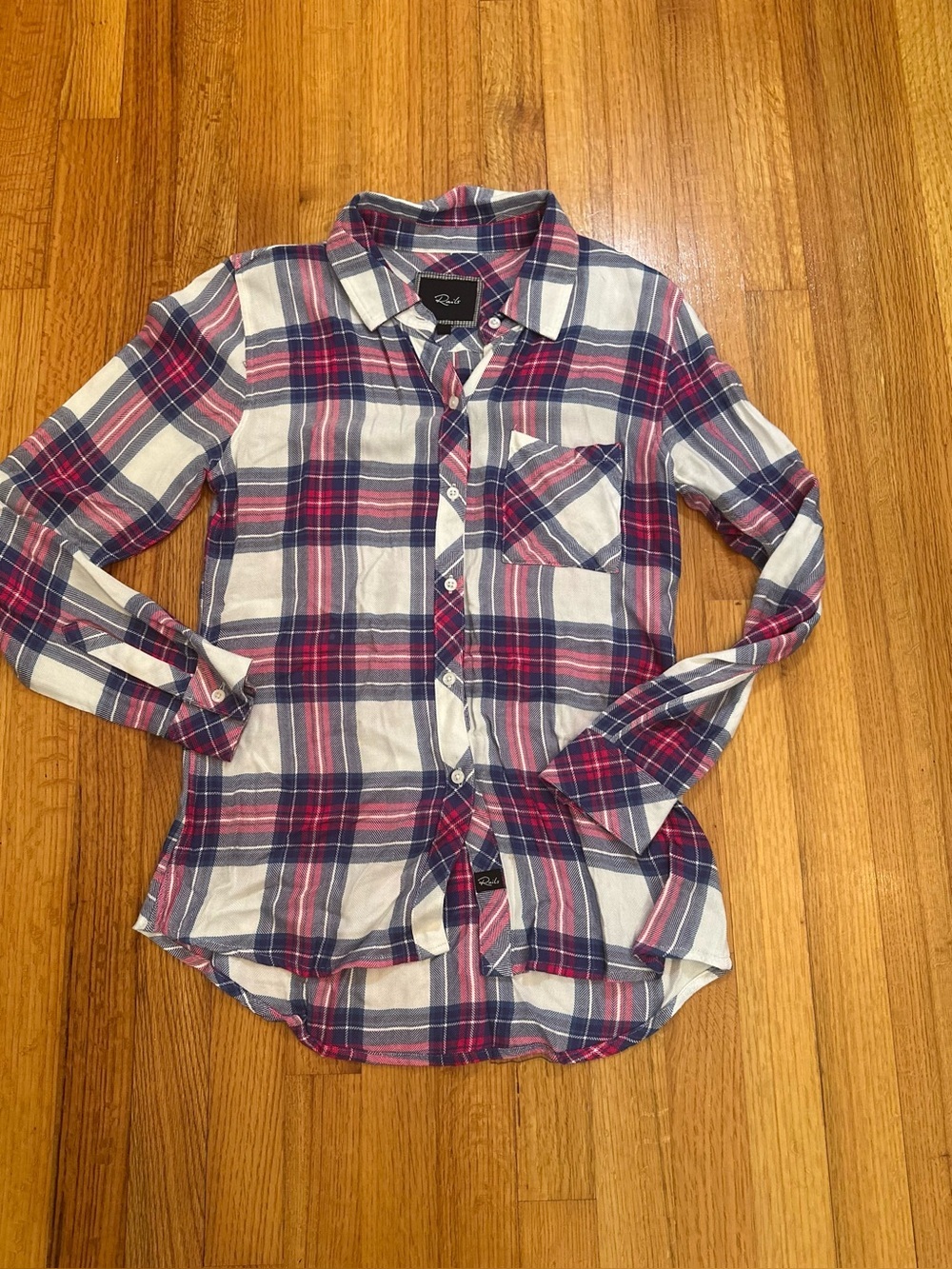 RAILS  Plaid Button Down  Shirt Classic Size XS (i9)